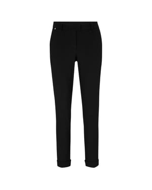 Boss Dames/Dames Effen Rechte Chino (Zwart)