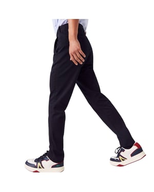 Lacoste Heren Biologisch Katoenen Slanke Chino (Marine)
