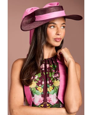 Lisa Tan Bow Detail Boater
