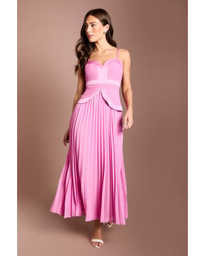 Strappy Crepe Maxi Dress