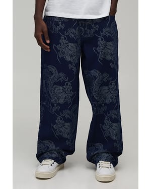 Dragon Tapestry Super Baggy Fit Jeans