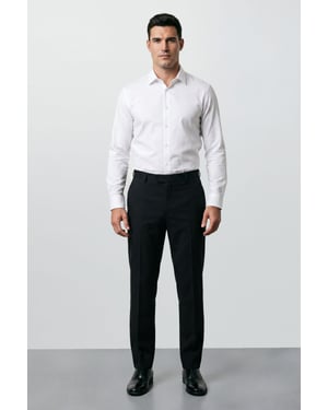 Plus & Tall Black Essential Tuxedo Suit Trousers