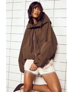 Nylon Zip Through Track Top