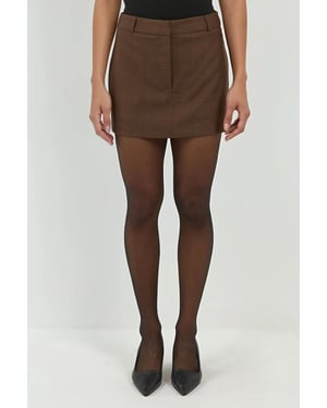 Rutig Mini Skort