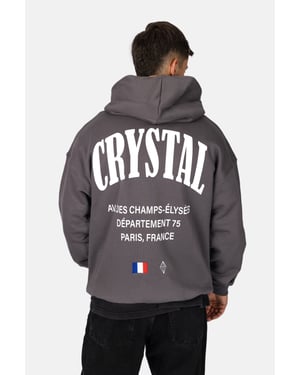 Crystal Paris Oversized zip-hoodie Champs