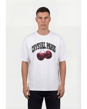 Crystal Paris Oversized T-shirt Cherry