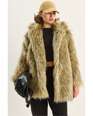 Faux pälsjacka