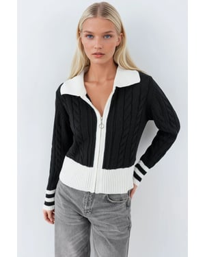 Polokrage Zip-up Kofta