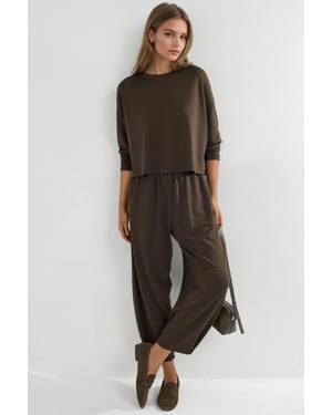 Modal Touch Blouse & Salwar Pants Co-ord Set