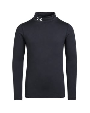 Under Armour ColdGear Mock Kids Black Top