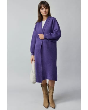 Lange Fit Brei Cardigan