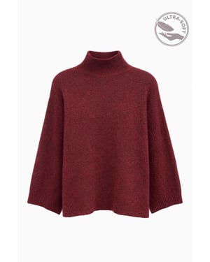 Oversized Ribbed Turtleneck Sweater