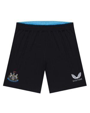 Castore Sportbroekjes voor kinderen van Newcastle United FC (Zwart/Wit)