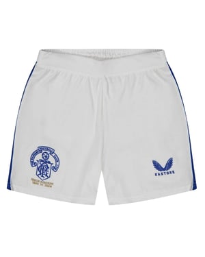 Castore Kinderen/Kinderen Rangers FC Elastische Taille Sport Voetbalshort (Briljant wit)