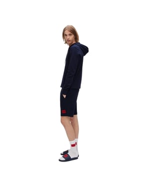 Hugo Heren Fleece Sweat Shorts (Marine)