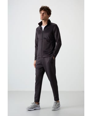 Heren Polyester Scuba Actieve Set Met Ritskraag