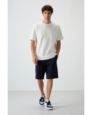 Oversized T-shirt och shorts-set