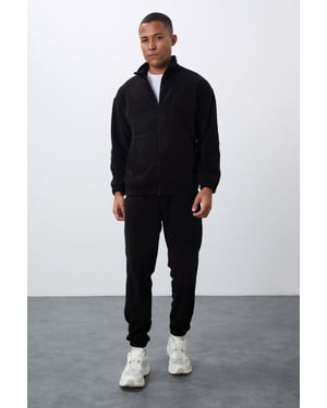 Heren Polyester Sweatshirt en Broek Set