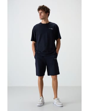 Overmaatset van T-shirt met Korte Mouwen en Shorts