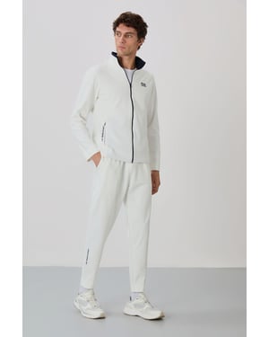 Heren Sweatshirt met Ritskraag en Broek Set