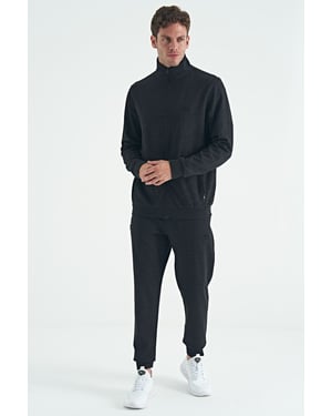 Heren Fleece Sweatshirt en Broek Set