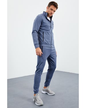 Heren Scuba Brei Sweatshirt en Broeken Set