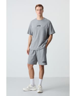 Heren Oversized T-shirt en Korte Broeken Set