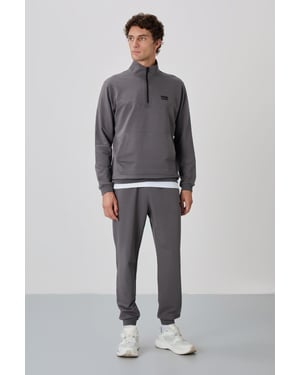 Heren Sweatshirt met Ritssluiting en Broekset