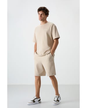 Overmaatse Korte Mouwen T-Shirt En Short Set