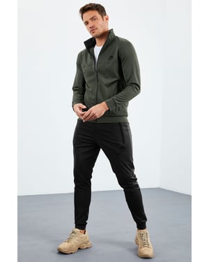 Heren Scuba Brei Sweatshirt en Broeken Set