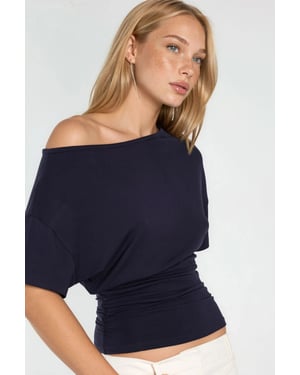 Asymmetrische Mouwen Zachte Viscose Trui