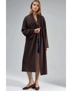 Pull-On Long Fit Cardigan