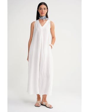V-hals Maxi Jurk