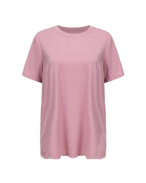 Slazenger Trainings-T-shirt voor dames met gekruiste zoom (Roze)