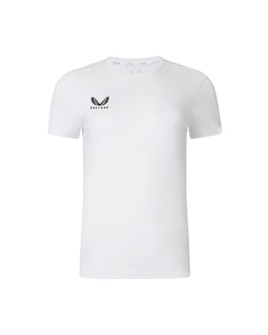 Castore Dames/Dames Logo T-Shirt (Briljant wit)