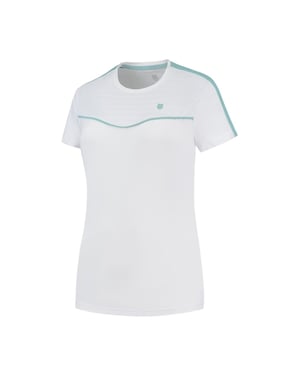 K-Swiss Hypercourt T-shirt met ronde hals voor dames (Wit)