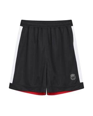 Everlast Basketbal Shorts Kinderen/Kinderen Zijpanelen (Zwart/Rood)