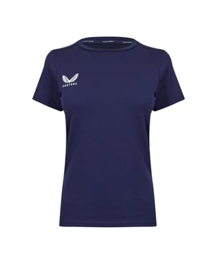 Castore Dames/Dames Logo T-Shirt (Peacoat)