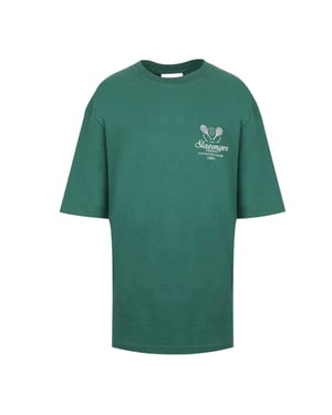 Slazenger Dames/Dames Geborduurd Oversized Tennis T-shirt (Groen)