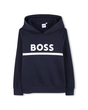 Boss Hoodie uit de kindercollectie (Marine)