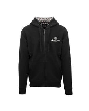 Aquascutum Mens Active Hoodie med full dragkedja (Svart)