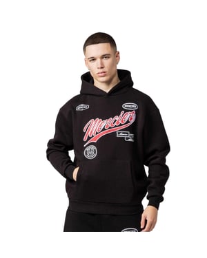 Mercier Heren Geborduurde Hoodie (Zwart)