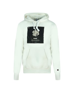 Champion Heren Icon Logo Hoodie (Wit)