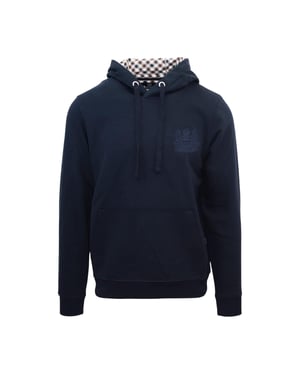 Aquascutum Herenlogo Hoodie (Marine)