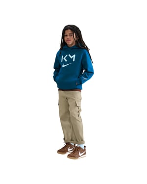 Nike Kinders/Kids Kylian Mbappe Hoodie (Afgrond blauw)