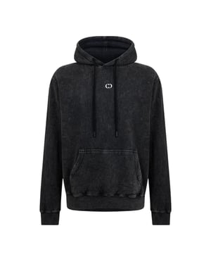 Criminal Damage Underdog Hooded Hoodie med dragsko för herrar (Tvättad svart)