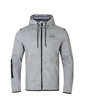 Kappa Heren Regular Full Zip Hoodie (Grijs Marl Marl)