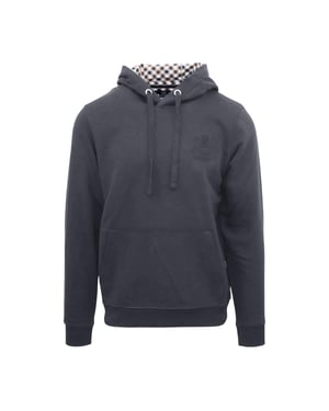Aquascutum Herenlogo Hoodie (Antraciet)