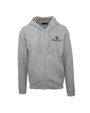 Aquascutum Heren Active Full Zip Hoodie (Grijs)