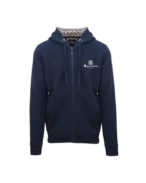 Aquascutum Mens Active Hoodie med full dragkedja (Marinblått)